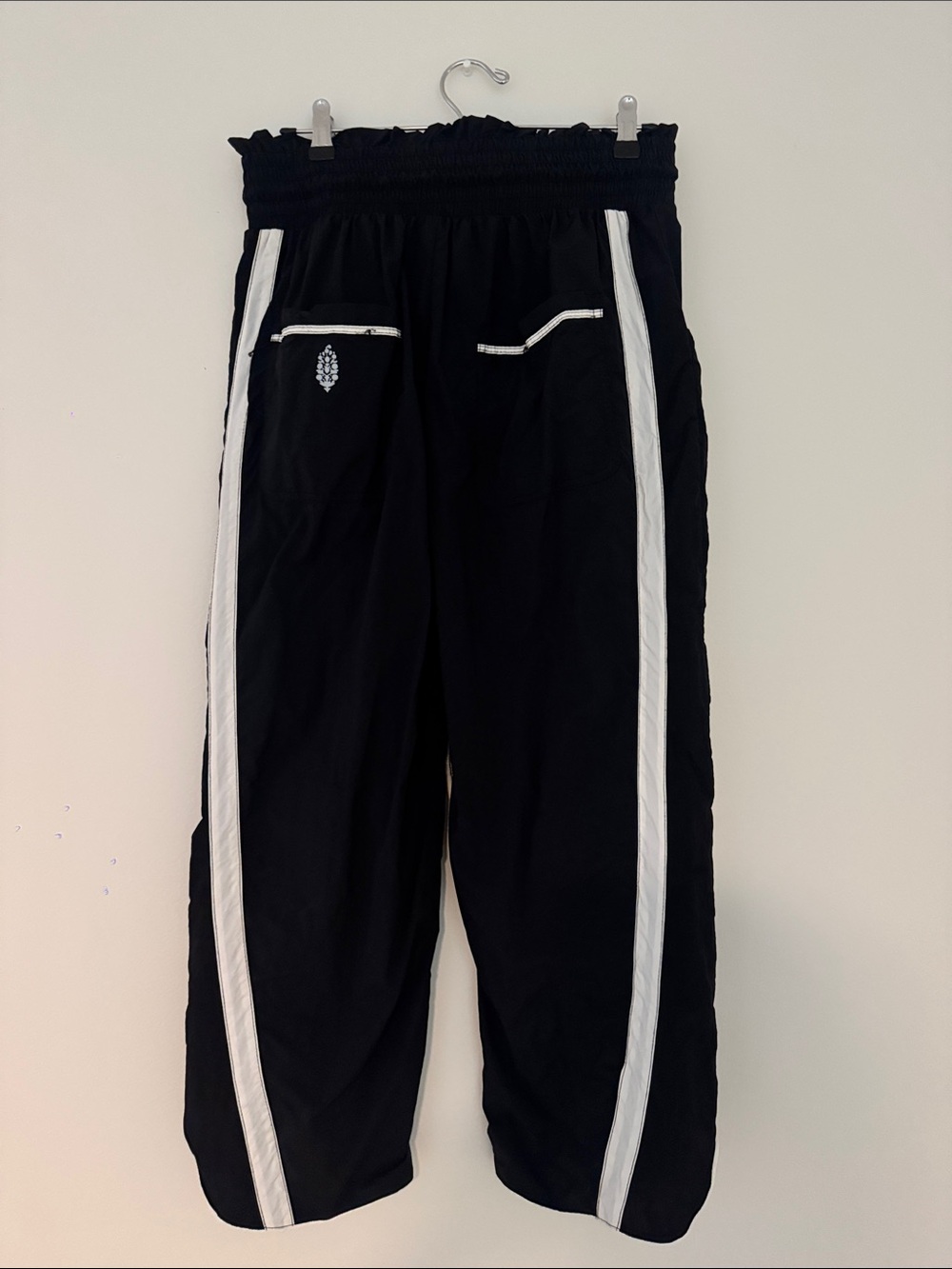 FP Movement ‘Champ is Here’ Black Track Pants with White Side Stripes - Picture 3 of 6